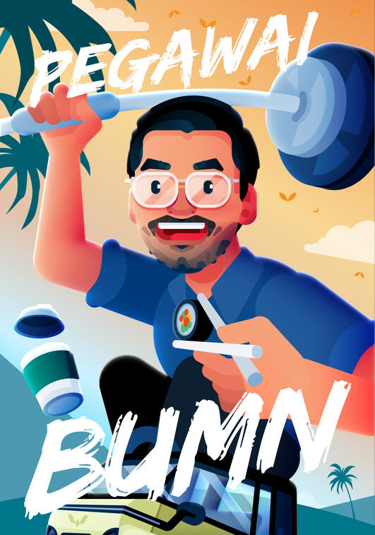 Illustration of my friend and as a birthday gift. Made using Adobe Illustrator.