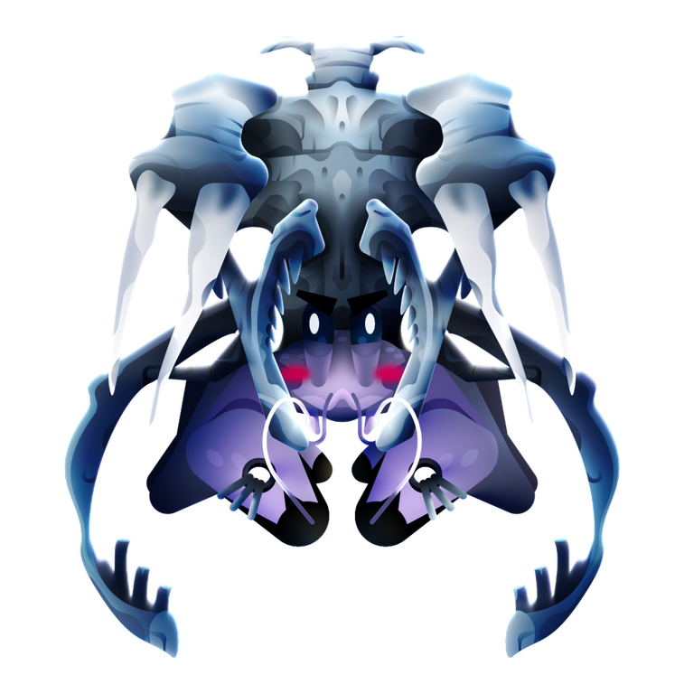 Redesigned shell of a hermit crab - gaboon viper. Made using Adobe Illustrator.